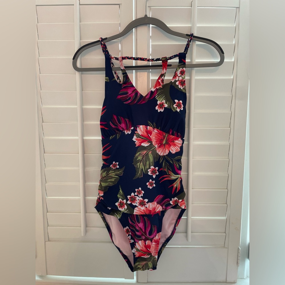 Flattering floral one piece